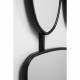 Miroir mural Nastro noir 80x114cm