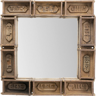 Miroir mural Brick 90x90cm