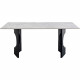 Mesa Bilbao Oho preto 180x90cm