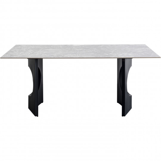 Mesa Bilbao Oho preto 180x90cm