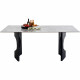 Mesa Bilbao Oho preto 180x90cm