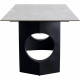 Mesa Bilbao Oho preto 180x90cm