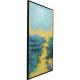 Cuadro lienzo Jardin Azul 125x215cm