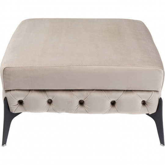 Banco Bellissima Veludo Taupe 80cm