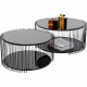 Mesa de centro Wire Double preto (2/Set)