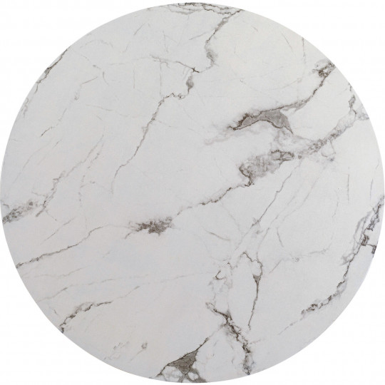 Tampo da mesa Schickeria Marbleprint White Ø80 cm