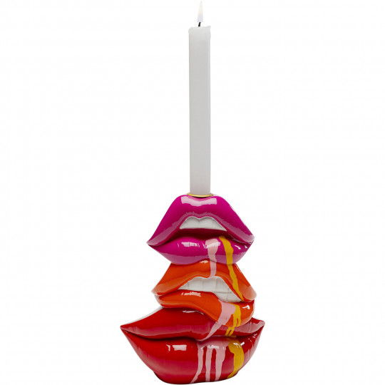 Porta-velas Lábios 17cm