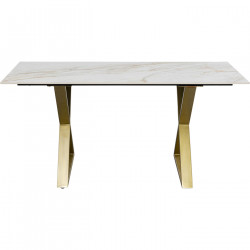 Mesa Eternity Cross latão 160x80
