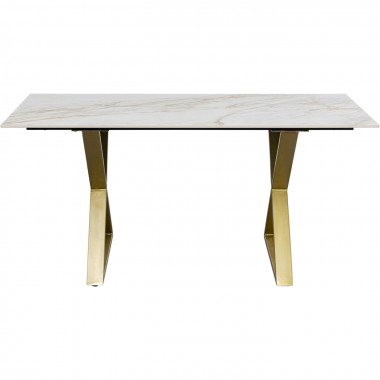 Mesa Eternity Cross latão 160x80