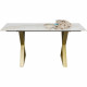 Mesa Eternity Cross latão 160x80