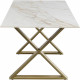 Mesa Eternity Cross latão 160x80