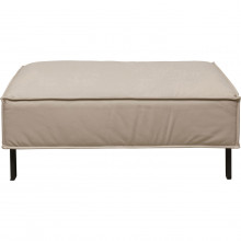 Banco Victor couro cinzento