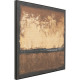 Pintura Silêncio 120x120cm Castanho