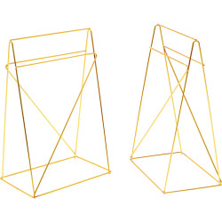 Base de mesa Polar bronze mate 31x49cm (2/peças)