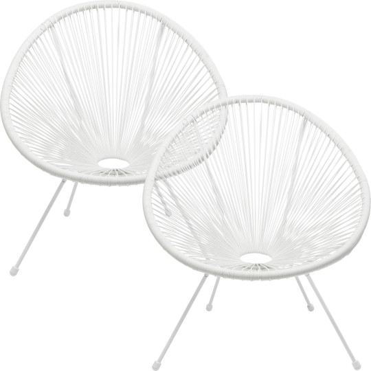 Cadeirão Acapulco Mono Branco (2/peças)