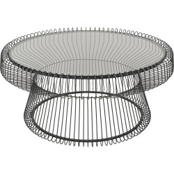 Mesa de centro Lisboa Preto Ø86cm