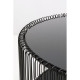 Mesa de centro Wire Double Preto Ø80cm