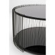 Mesa de centro Wire Double Preto Ø80cm