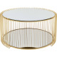 Mesa de centro Wire Double Brass Ø80cm
