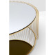 Mesa de centro Wire Double Brass Ø80cm