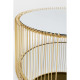 Mesa de centro Wire Double Brass Ø80cm