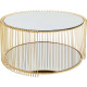 Mesa de centro Wire Double Brass Ø80cm