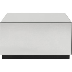 Mesa de centro Luxy Espelho Gaveta 80x60cm