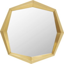 Espelho de parede Octagon Gold 80x80cm