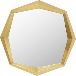 Espelho de parede Octagon Gold 80x80cm