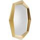 Espelho de parede Octagon Gold 80x80cm