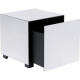 Mesa de apoio Luxy Mirror Drawer 45x45cm