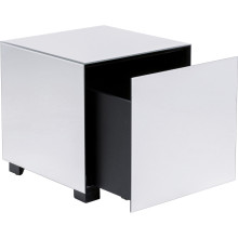 Mesa de apoio Luxy Mirror Drawer 45x45cm