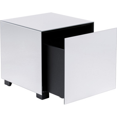 Mesa de apoio Luxy Mirror Drawer 45x45cm