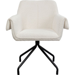 Cadeira giratória Bess Creme