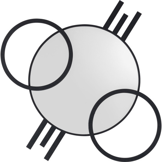 Espelho de parede Triple Circle 124x119cm