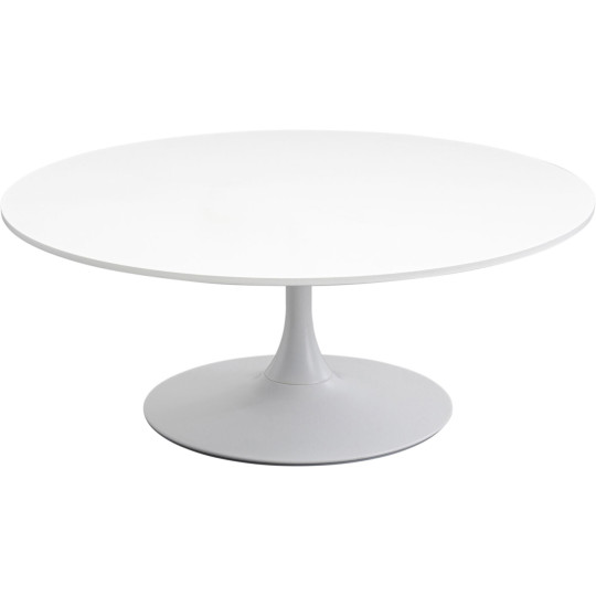 Mesa de centro Schickeria Branco Ø110cm