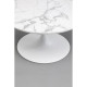 Mesa de centro Schickeria Marble Branco Ø80cm