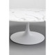 Mesa de centro Schickeria Marble Branco Ø110cm