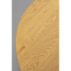 Mesa de centro Schickeria Oak Branco  Ø80cm