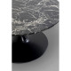 Mesa de centro Schickeria Marble Preto Ø80cm