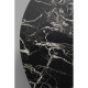 Mesa de centro Schickeria Marble Preto Ø80cm