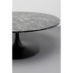Mesa de centro Schickeria Marble Preto Ø110cm