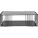 Mesa de centro Wire Double Preto 120x60cm