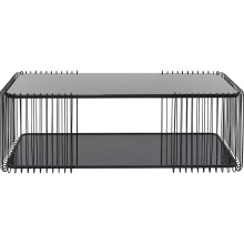 Mesa de centro Wire Double Preto 120x60cm