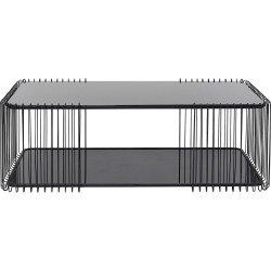 Mesa de centro Wire Double Preto 120x60cm