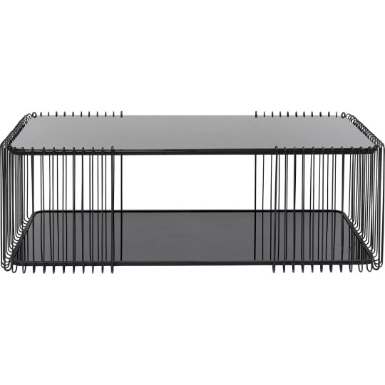 Mesa de centro Wire Double Preto 120x60cm