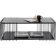 Mesa de centro Wire Double Preto 120x60cm