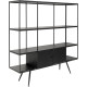 Estante Cosy Sixties Preto 180x183cm