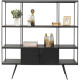 Estante Cosy Sixties Preto 180x183cm