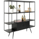 Estante Cosy Sixties Preto 180x183cm
